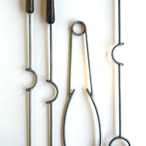 Juego de asador artesanal