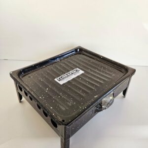 Brasero de mesa enlozado