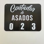 Contador de asados negro