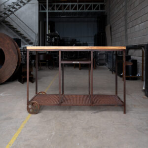 Barra asador abierta óxido