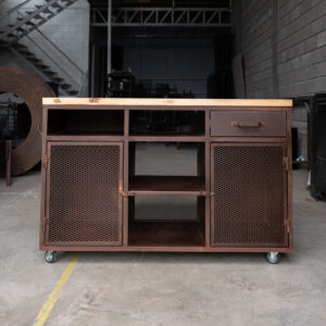 Barra cerrada grande óxido