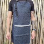 Delantal jean con bolsillo