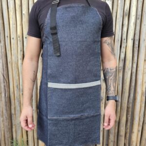 Delantal jean con bolsillo