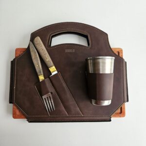 Portaplatos Hand XL chocolate