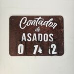 Contador de asados óxido