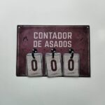 Contador de asados bordó