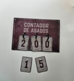Contador de asados bordó - Imagen 2